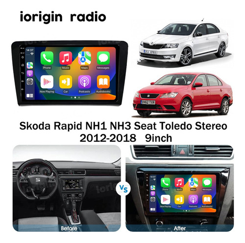 Estreo Android De 4 Gb Para Seat Toledo 2015-2019 Carplay W Foto 2