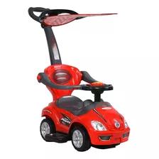 Carro Moto Montables Paseador Bebe Niños Niñas Sonidos Carpa Color Rojo