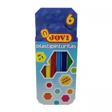 Crayones Jovi Plastipinturitas Cortos X 6 U. Qpañzm