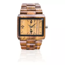 Reloj Hombre Bean & Vanilla Sq2252489 Cuarzo Pulso Madera En