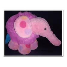 Elefante Rosa Lunares Peluche, 30x20 Cms. Aprox. 1987 Avon