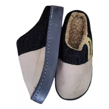 Pantuflas Hombre Corderito Panda Fresno Otoño Invierno