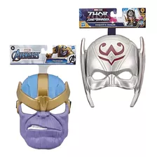 Kit De Máscara Halloween Thor E Thanos Marvel Vingadores