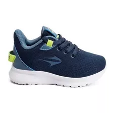 Zapatillas Lambi Bebe Azul/verde Glow Topper (53176)