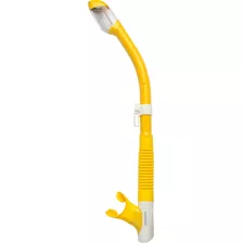 Tubo Snorkel Cressi Tao Dry Colorama Buceo Pesca Apnea Color Amarillo