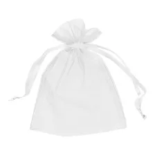 Saquinhos De Organza 7x9 50 Unidades Cor Branco