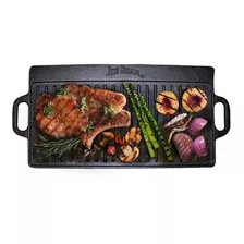 Plancha Reversible Plana + Grill Hierro Fundido