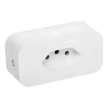 Tomada Wireless Medidor Consumo Alexa Siri 16a Bivolt Cor Branco