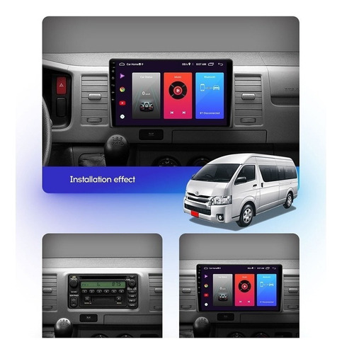 Coche Estreo Android 2g+32g Para Toyota Hiace Gps Carplay Foto 7