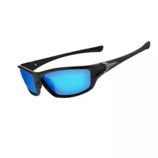 Óculos De Sol Esportivo Flexível Preto Polarizado Uv400