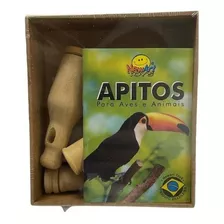 Caixa De Mdf Com 05 Apitos De Aves Silvestres - Newart Toys