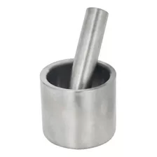 Pilao E Mortar 100% Inox Base Antiderrapante Para Temperos