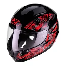 Capacete F-9 Fly Flash Vermelho/preto Street Novo