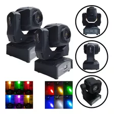 Kit 2 Moving Mini Spot Head Led 60w Dmx Iluminção Dj Balada