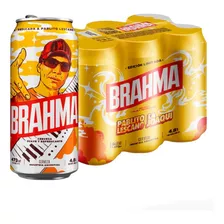 Cerveza Brahma Lescano Lata De 473cc Pack X 6u