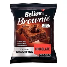 Belive Brownie Chocolate Zero 40g Display Com 10 Unidades