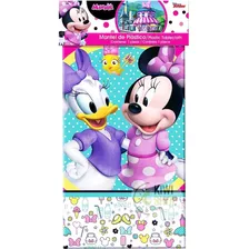 Mantel De Plastico Rectangular Minnie Y Daisy (254 X 107 Cm) Color Personaje