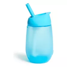 Vaso Con Pajita De Silicona Lavable Simple Clean, Azul, Munchkin Smooth