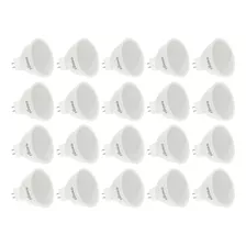 Foco Led Dicroica, Gu10, 5w Multivoltaje, 20 Pzas Color De La Luz Blanco Frío