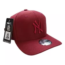 Gorra Ny New York Bordo Visera Curva Ajustable