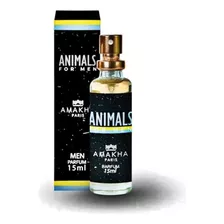 Perfume Masculino Animals Amakha Paris De Bolso, Flaconete, Parfum 15 ml. Animale (inspiração) Raio - Fragrância Exclusiva E Irresistível