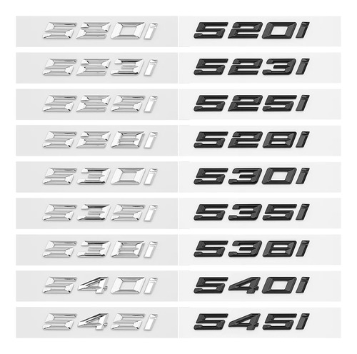 Emblema De Coche Metlico 530i Para Bmw Serie 5 E60 E61 F10