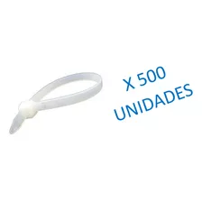 Precinto Abrazadera Blanca 4 X 120 Mm Bolsa 100uni - Ynter 