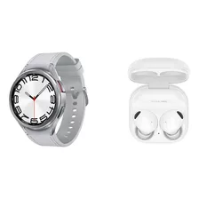 Galaxy Watch6 Classic 47mm Prata + Galaxy Buds2 Pro Branco