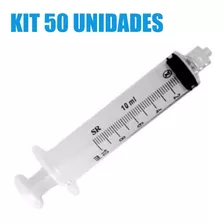 Seringa 10ml Luer Lock Rosca Sem Agulha - Sr - 50 Unidades