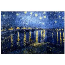 Vincent Van Gogh Noche Estrellada Sobre El Ródano Deco Imá