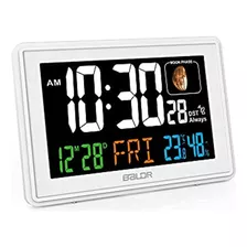 Reloj Despertador Atómico Baldr En Color - Reloj Digital Con