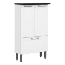 Balcão Cozinha 3 Portas Aço Bertolini Múltipla 70 Cm Branco