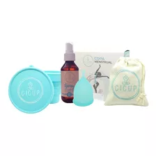 Copa Menstrual Cicup Fda + Vaso Esterilizador + Spray 