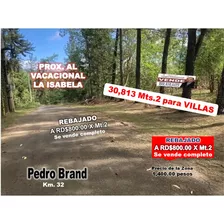 Terreno Para Villas, Rebajado Casi 50% Menos Del Precio De La Zona, Prox. Vacacional La Isabela, Pedro Brand, Rd$24,650,400.00