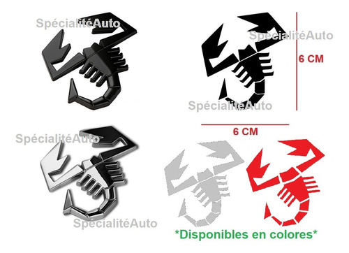 Emblema Scorpion Black Chrome Fiat 500 Abarth Autoadherible Foto 6