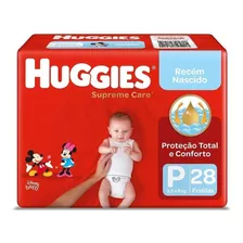 Fralda Huggies Supreme Care Jumbo Tamanho Pequeno 28 Un.