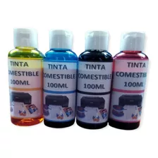 Tinta Comestible 100ml Kit 4 Colores