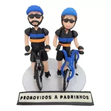 Casal Bonecos Personalizados Ciclistas Bicicletas Bike