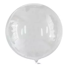 Globo Burbuja Transparente De 40 Cm Paq Con 25 Piezas