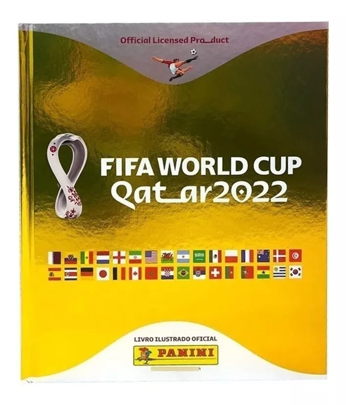 Álbum Da Copa 2022 Capa Dura Dourado Edição Limitada Gold