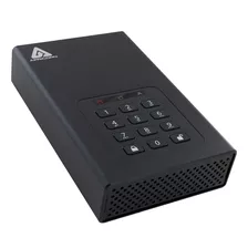 Disco Externo Apricorn 2tb Aegis Con Clave Encriptado 256-bi Color Negro