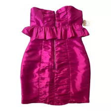 Vestido Corto Fucsia Forever 21 Talle Small