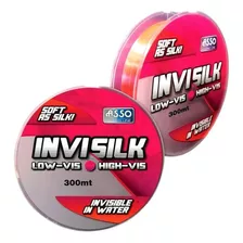 Nylon Asso Invisilk X 300mts 0,28mm Pesca Invisible Bajo Agu Color Rosa