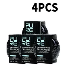 Kit 4 Shampoos Pure Hair Barra Escurece Grisalho Tipo Cabelo