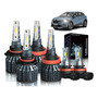 Carcasa De Faros Cuadrados De 7 Pulgadas + 9003/h4 Led Faros