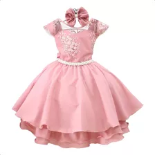 Vestido Infantil Festa Realeza Daminha Florista Formatura 