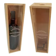 Caja Personalizada Para Botella De Vino/ Alcancía De Corchos