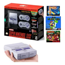 Super Nintendo Snes Classic Edition Mini Original Completo+ Vários Títulos Super Mario, Donkey Kong, Street Fighter 2 E Outros!!