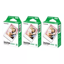 Kit 30 Fotos Instax Mini Fujifilm - 3 Pacote Com 10 Unidades