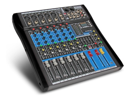 Mezcladora Mixer 7 Canales Bluetooth Efectos Es602 Xtuga